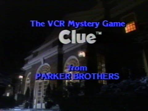 Clue VCR Mystery Game (1985) Complete VHS Tape