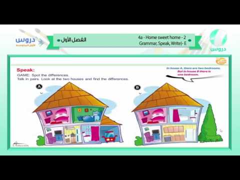 الأول المتوسط | الفصل الدراسي الأول | الانجليزية | 2 4a home sweet home