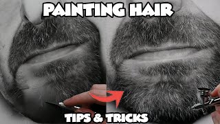 Want to PAINT & DRAW hair? Try these techniques today! | Beard & Facial Hair Tutorial Part 2 of 2