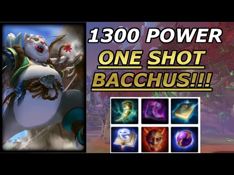 1300 POWER ONE SHOT BACCHUS! (A-Z Bacchus) - Season 8 Ranked 1v1 Duel - SMITE