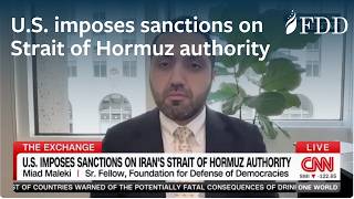 U.S. imposes sanctions on Iran's Strait of Hormuz authority | Miad Maleki | CNN International