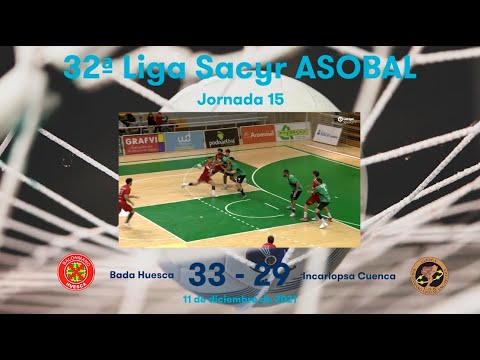 32ª Liga Sacyr ASOBAL J15: Bada Huesca - Incarlopsa Cuenca 33-29