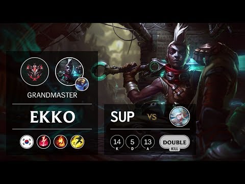 Ekko Support vs Janna - KR Grandmaster Patch 9.18