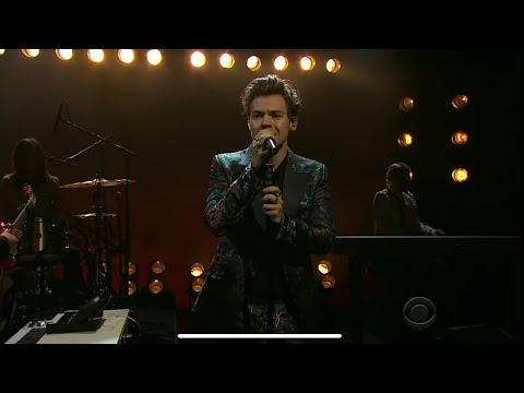 4K quality of Sign Of The Times live (Late Late Show With James Cordon)