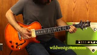 Video thumbnail for Wild West Guitars - PRS Singlecut Hollowbody ll 25th Anniversary - Guitar Demo by Wild West Guitars