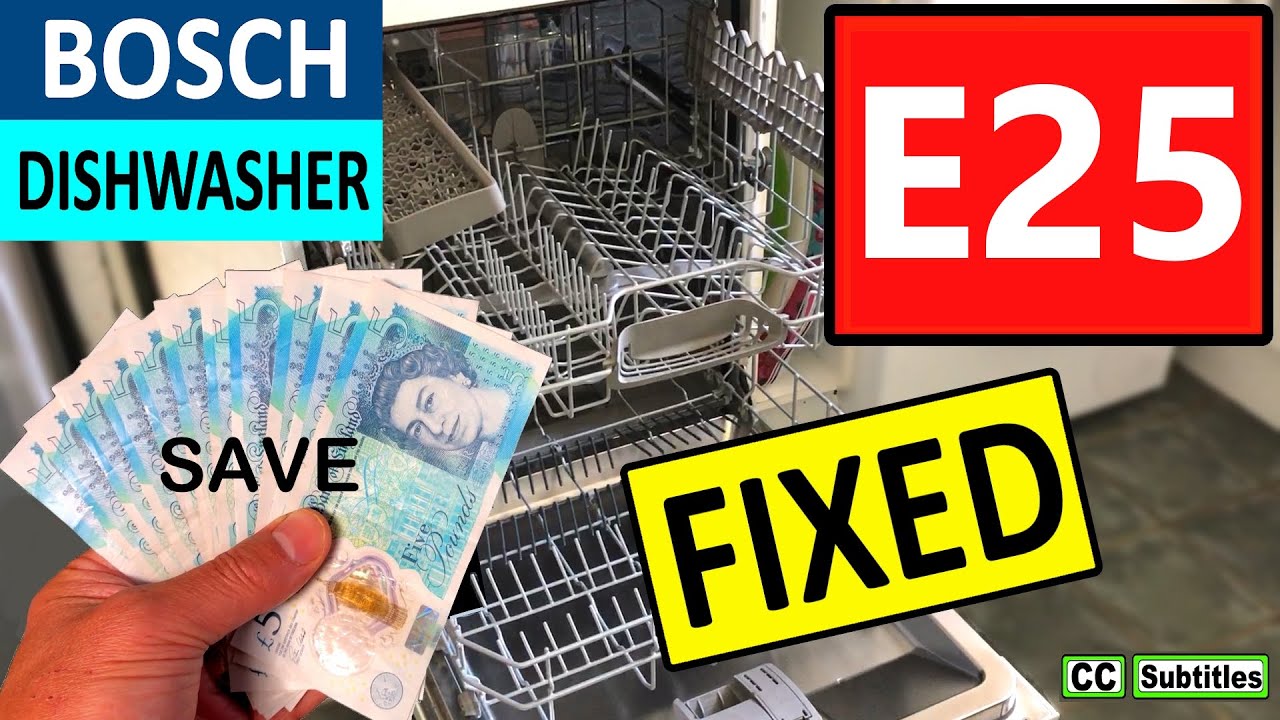 Bosch Dishwasher E25 Error Code and How to Clean Filter for Maximum Efficiency
