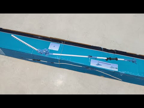 Akumuliatorinės teleskopinės gyvatvorių žirklės Makita DUN461WZ be akumuliatoriaus ir kroviklio video