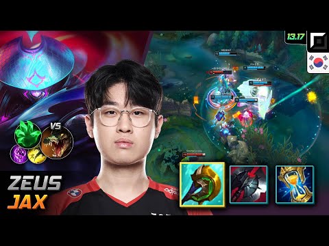 Zeus Jax Top Build Divine Sunderer Grasp of the Undying - LOL KR Challenger Patch 13.17