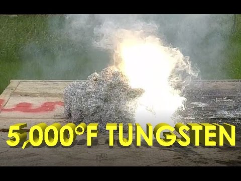 5,000 Degree Tungsten Cube Vs Magnesium Shavings