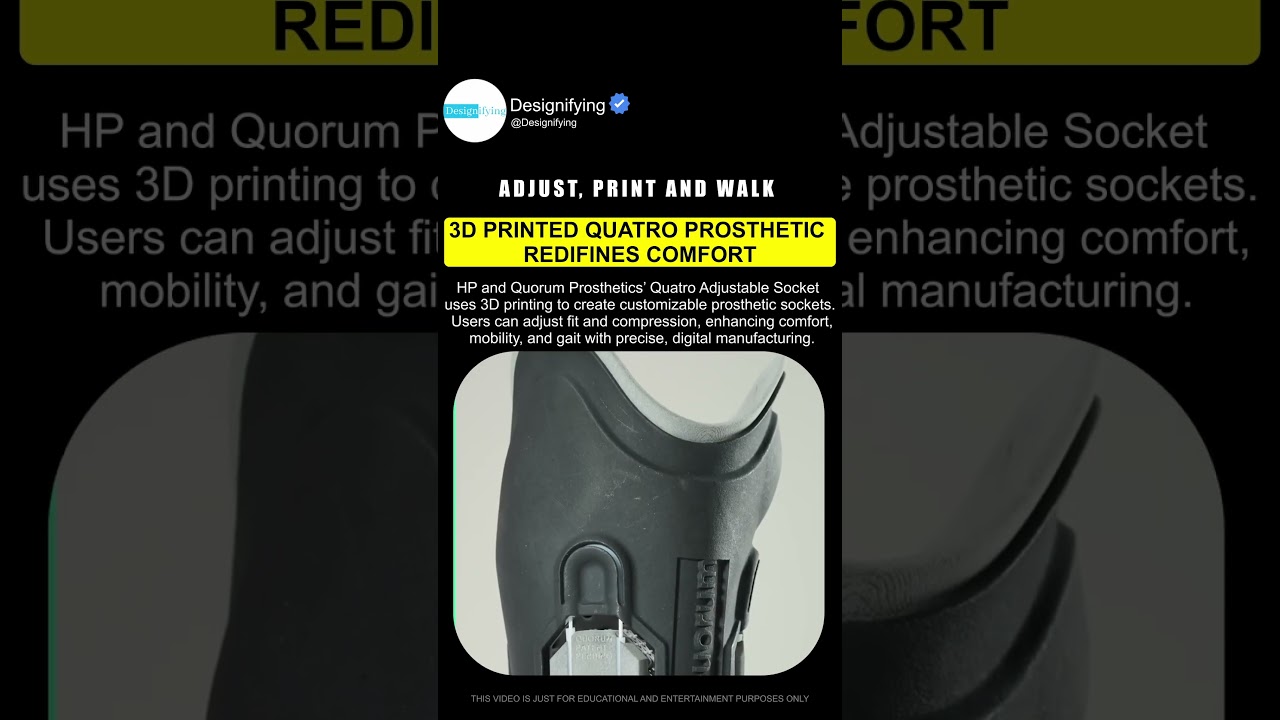 This 3D-Printed Prosthetic Can Adjust Itself 👀