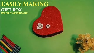 Easily Making Gift Box | Jewelry Box At Home With Cardboard | Wrap It Right DIY Gift Box Decorations