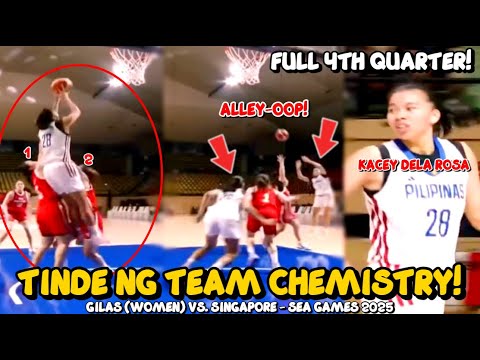 GANITO PINULBOS NG GILAS WOMENS VS. SINGAPORE SA 4TH QTR! TINDE NG PASAHAN! DINAKDAK NI DELA ROSA?!!