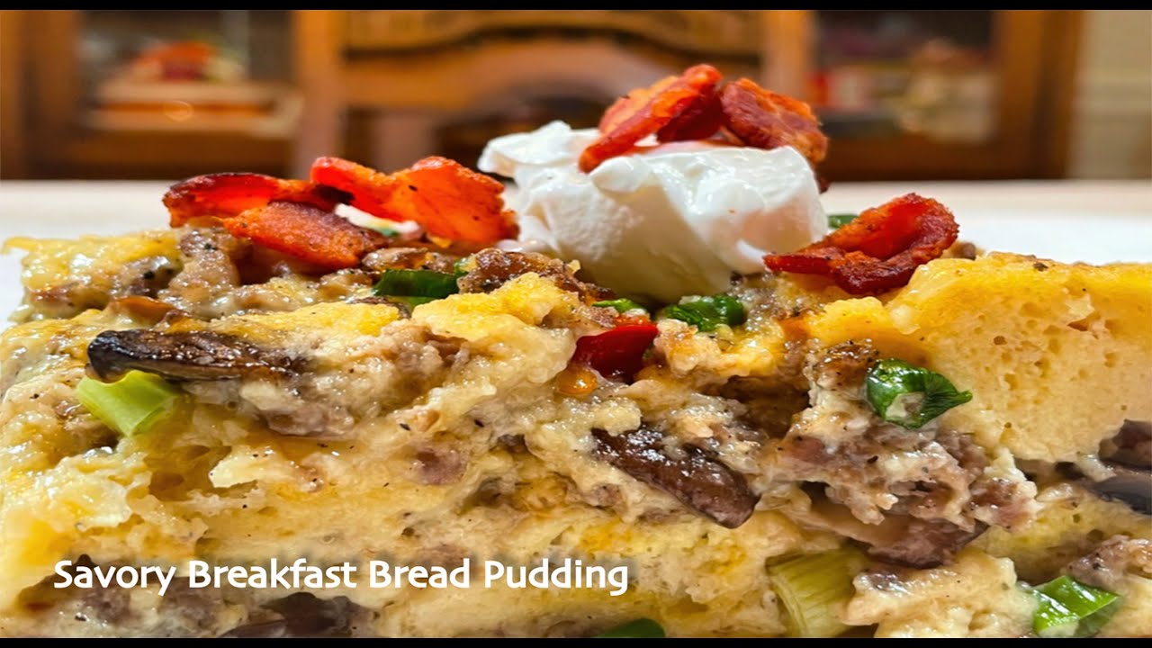 Savory Breakfast Bread Pudding