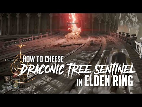How to Cheese Draconic Tree Sentinel at Dragon Temple in Elden Ring (Easy Kill)