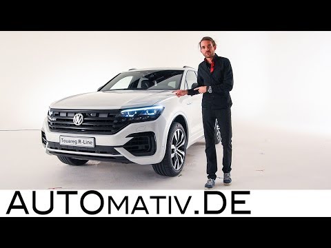 Volkswagen VW Touareg R-Line (2018) erste Sitzprobe, Test und Review der Weltpremiere - AUTOmativ.de
