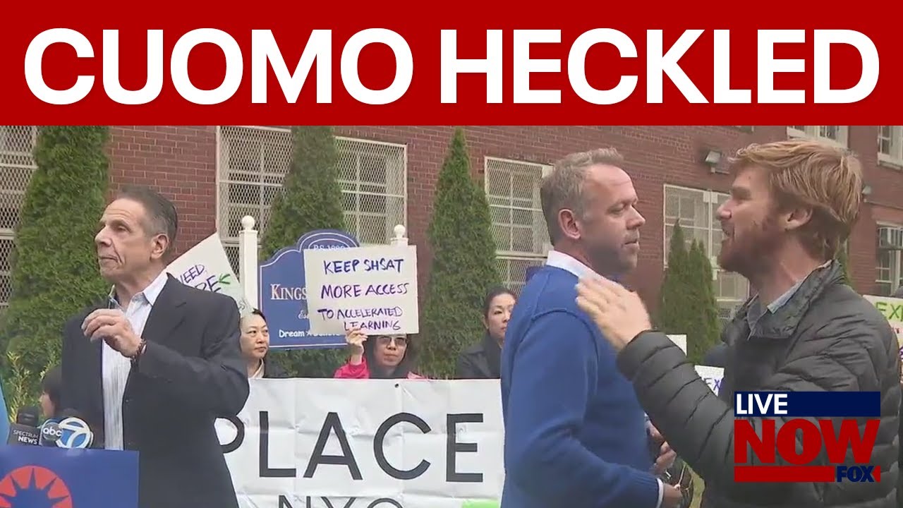 Protestors heckle Cuomo for 10 minutes straight