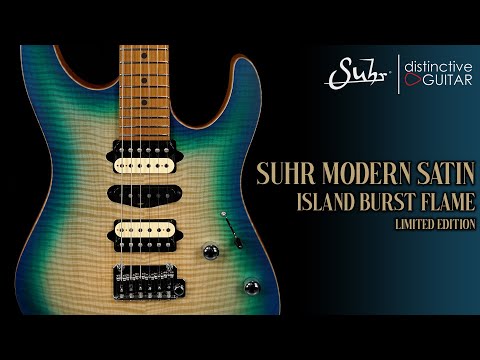 Suhr Modern Satin Limited Edition | Island Burst Flame Top