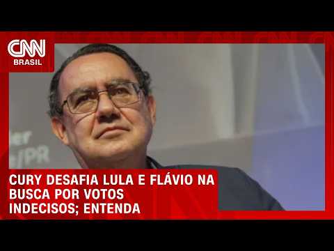 Cury desafia Lula e Flávio na busca por votos indecisos; veja análise | CNN PRIME TIME