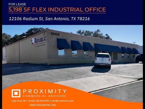 Flex Industrial Office For Lease San Antonio Texas - 12106 Radium St, San Antonio, TX - 5,198 SF