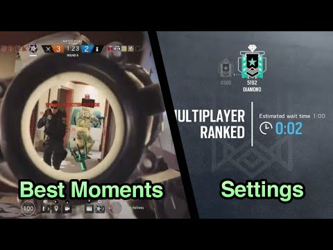 My Best Moments and Settings: Xbox Diamond - Ranked Highlights - Rainbow Six Siege Gameplay