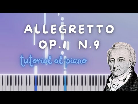 TUTORIAL AL PIANO: Allegretto Op. 1 no. 9 de Alexander Reinagle