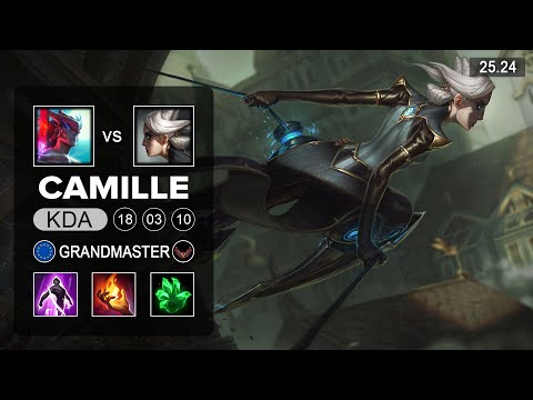 Camille vs Yone Top - EUW Grandmaster - Patch 25.24 Season 15