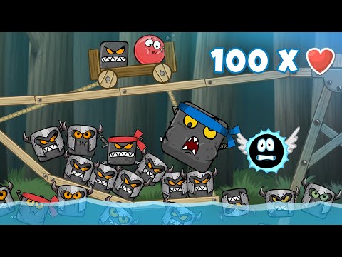 Red Ball 4 New Update | Red Ball Vs 100 Boxes in EPIC Jungle Challenge