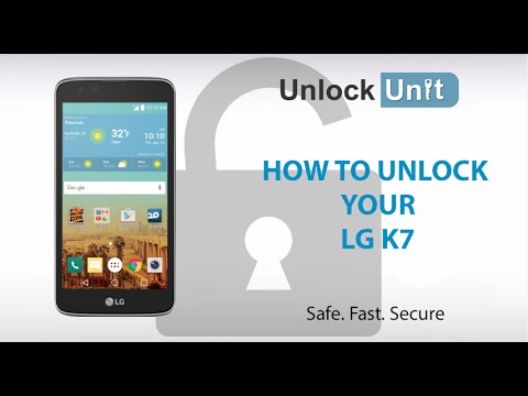 HOW TO UNLOCK LG K7