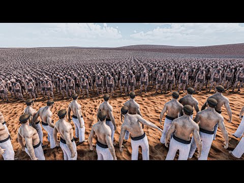 CAN 1000 CHUCK NORRIS STOP 1 MILLION ZOMBIES? - Ultimate Epic Battle Simulator 2 UEBS 2