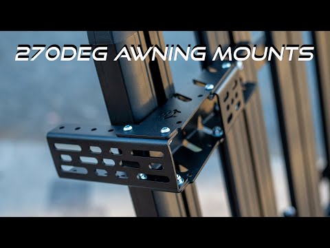Universal 270deg Awning Roof Rack Mount How to Install