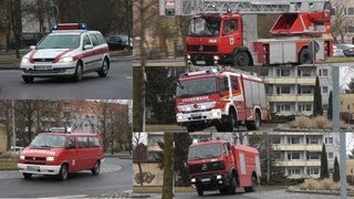 preview picture of video 'BMA-Auslösung im Klinikum: Löschzug + KdoW BF Nordhausen'