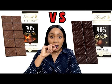 Trying DARK CHOCOLATES for the FIRST TIME! LINDT 90% COCOA CHOCOLATE VS LINDT 70% COCOA CHOCOLATE 🤔