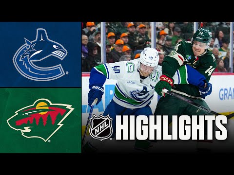 NHL Highlights | Canucks vs. Wild | November 01, 2025