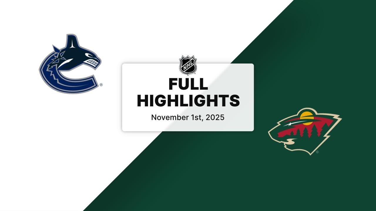 NHL Highlights | Canucks vs. Wild | November 01, 2025