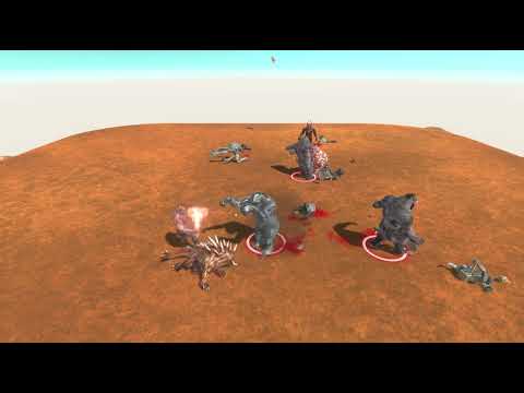 animal revolt battle simulator | primates goro vs fantasy dragon | funny momment | #102