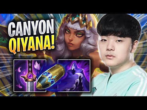 CANYON TRIES QIYANA WITH NEW ITEMS! - DK Canyon Plays Qiyana JUNGLE vs Kha'zix! | Season 2023