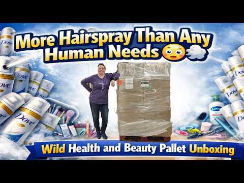 More Hairspray Than Any Human Needs 😳💨 | Wild Health and Beauty Pallet Unboxing