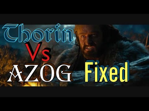 Thorin vs Azog but the music is fixed