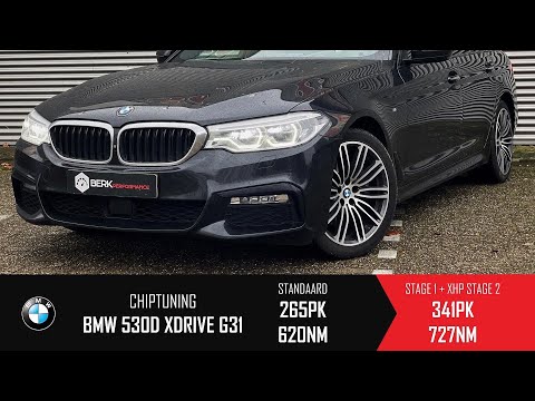 BMW 530d xDrive G31 Stock vs Stage 1 + XHP 0-100 Acceleration 341HP & 727NM | BERKPerformance