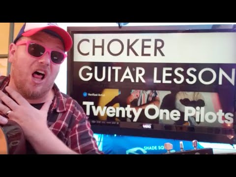How To Play Choker Guitar Twenty One Pilots // easy guitar tutorial beginner lesson easy chords