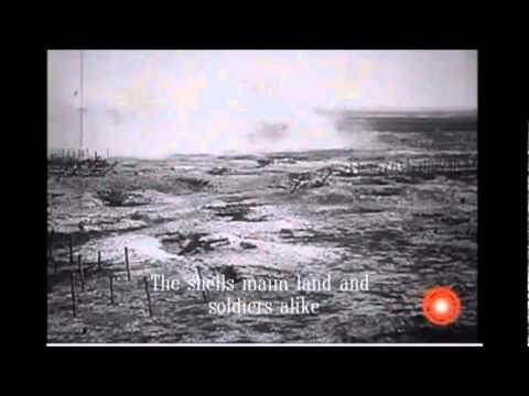 German trenches shelled in Somme, France