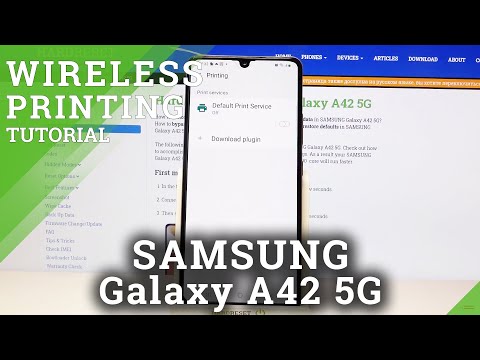 How to Connect Printer in Samsung Galaxy A42 - Bluetooth Printing