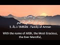 Surah 3 Al Imran ARABIC Recitation With English Subtitles Nature Backgrounds