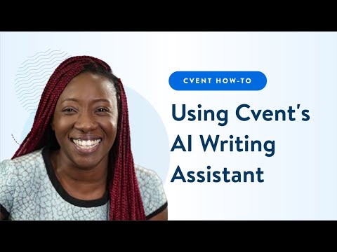 How to use Cvent's AI Writing Assistant