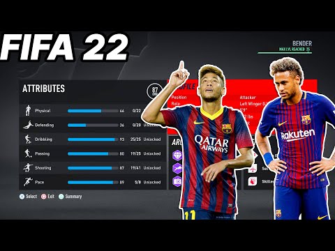 YOUNG NEYMAR BUILD FOR PLAYER CAREER MODE 🔥| FIFA 22
