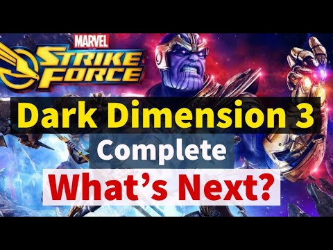 Dark Dimension 3 Complete! What's Next? DD4 Preparation | Marvel Strike Force - Free to Play