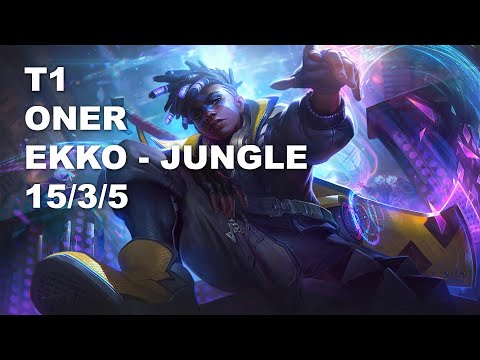 T1 Oner Jungle Ekko vs Sylas - KR Challenger Patch 10.9