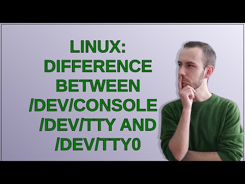 Linux: Difference between /dev/console , /dev/tty and /dev/tty0