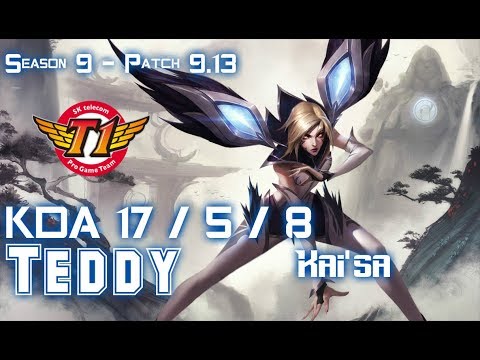 SKT T1 Teddy KAI'SA vs LUCIAN ADC - Patch 9.13 KR Ranked