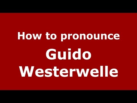 How to pronounce Guido Westerwelle (American English/US) - PronounceNames.com